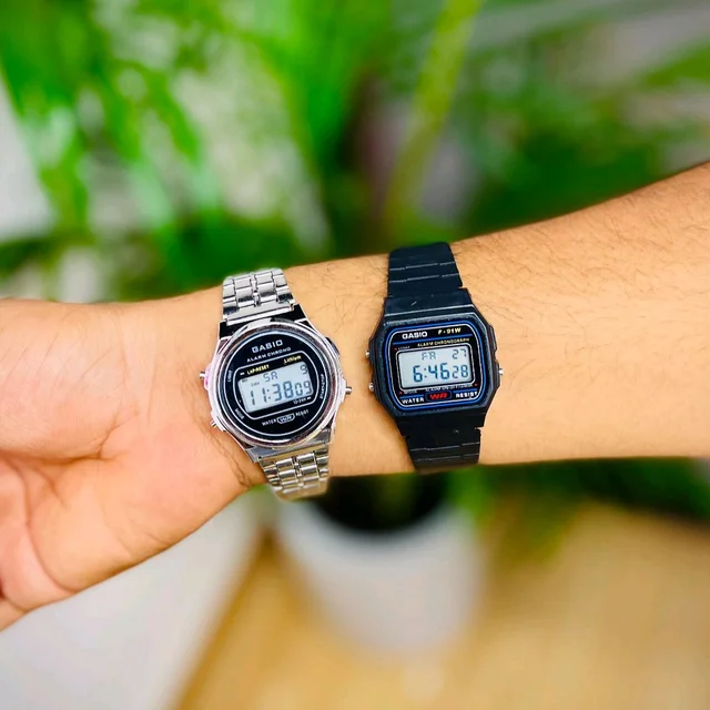 Buy 1 Get 1 Free Offer, Gasio Digital Unisex Metal Strap Watch