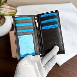 Classic Men's Genuine Leather Wallet, High Quality Wallet with Brand Box Packing, Perfect For Gifting