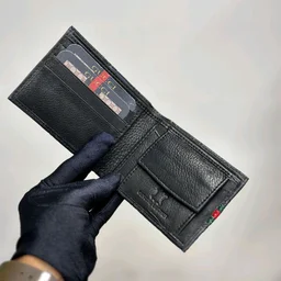 Classic Men's Leather Wallet, Premium Quality with Brand Box Packing, Perfect For Gifting