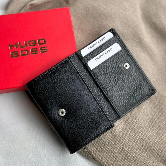 Classic Men's Leather Wallet, Premium Quality with Brand Box Packing, Perfect For Gifting