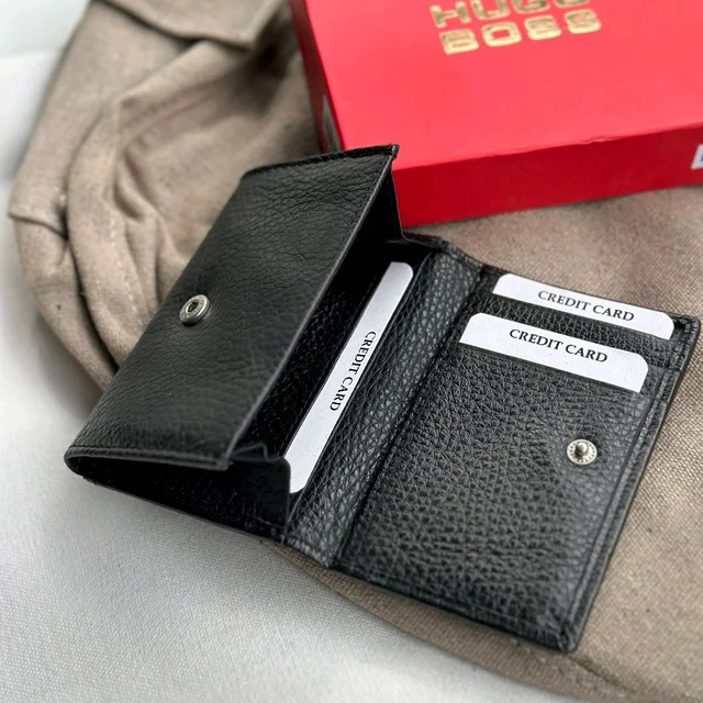 Classic Men's Leather Wallet, Premium Quality with Brand Box Packing, Perfect For Gifting