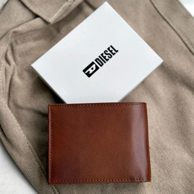 Classic Men's Leather Wallet, Premium Quality with Brand Box Packing, Perfect For Gifting