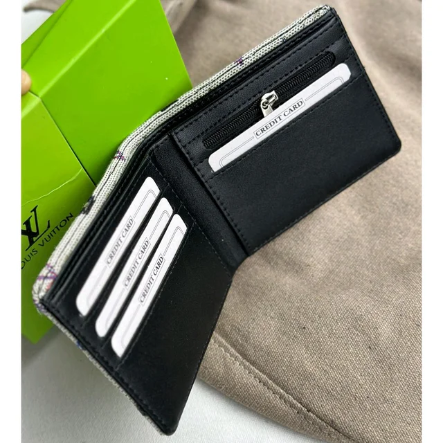 Classic Men's Leather Wallet, Premium Quality with Brand Box Packing, Perfect For Gifting