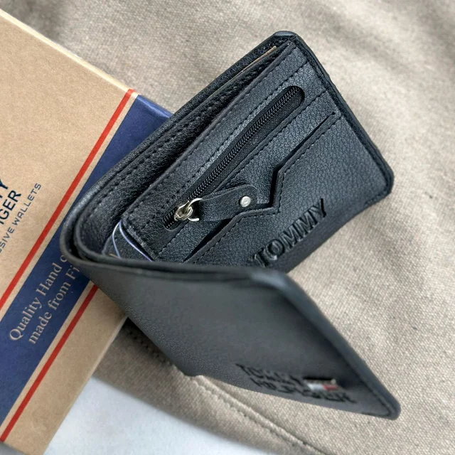 Classic Men's Leather Wallet, Premium Quality with Brand Box Packing, Perfect For Gifting