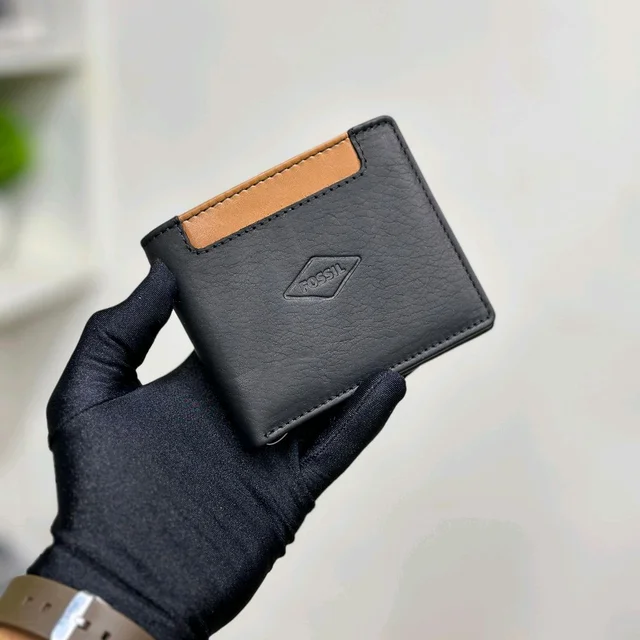 Classic Men's Leather Wallet, Premium Quality with Brand Box  Packing, Perfect For Gifting