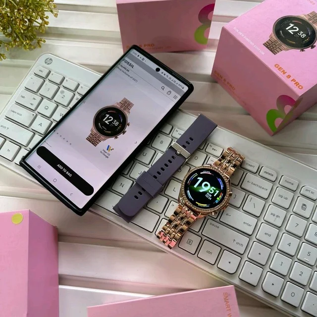 First Time In Ever Generation 9 Pro Edition Smartwatch With Diamond Belt And Silicon Strap