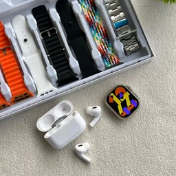 I20 Ultra Max Suit Smart Watch Set Combination Wrist Earphone, Watch I20ultra I20 Ultra Max Suit Smartwatch 10 In 1