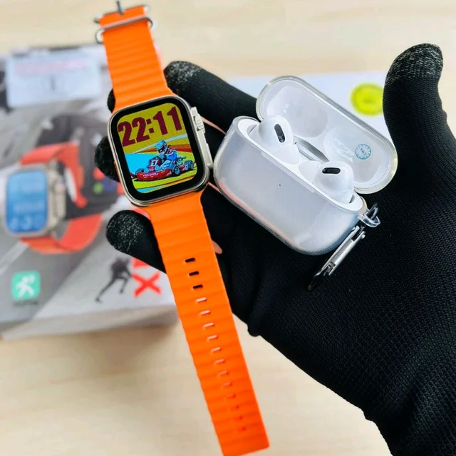 I8 Ultra Max Smartwatch And Air Pods Pro Base Quality With Best Quality Silicon Case