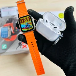 I8 Ultra Max Smartwatch And Air Pods Pro Base Quality With Best Quality Silicon Case