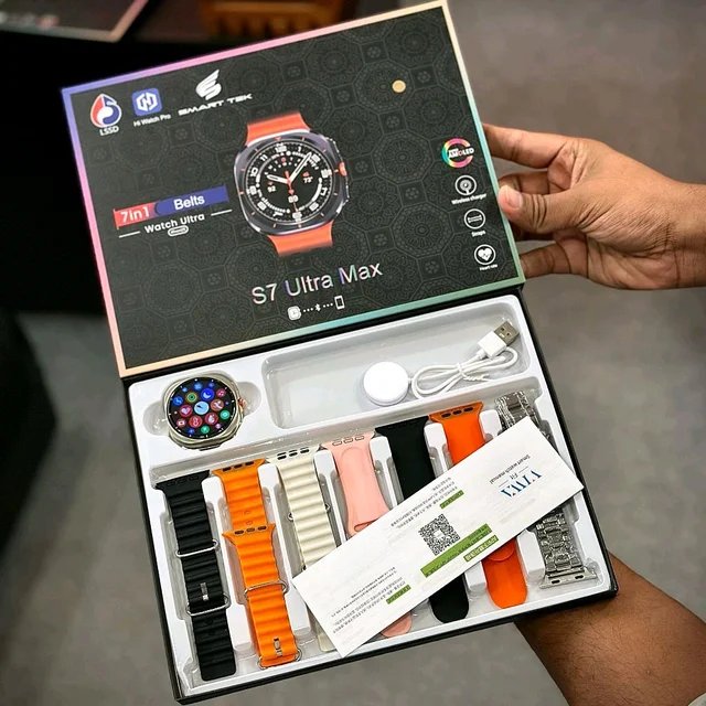 Most Awaited Budget Combo | S7 Ultra Max Watch 7 Ultra Smartwatch Perfect For Gifting, Customized Watch Face, Bluetooth Calling, Metal Body