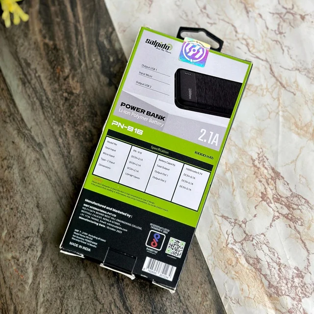 Original Salpido 10000 mAh Power Bank li-ion polymer battery PN-916