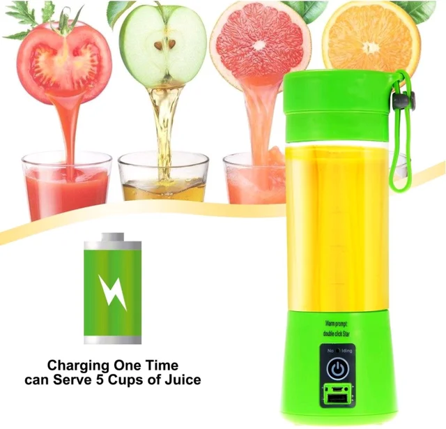 Plastic Hand Portable Mini Electric Juicer