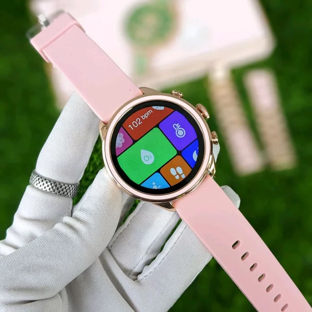 Smartwatch Generation 11 Premium Smartwatch - 2024 Diamond Design With Dual Belts | One Silicon Strap And One Metal