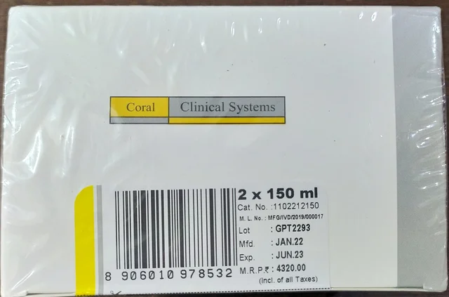 Coral SGPT (ALAT) Biochemistry Reagent - 2Ã150ml, IFCC Method