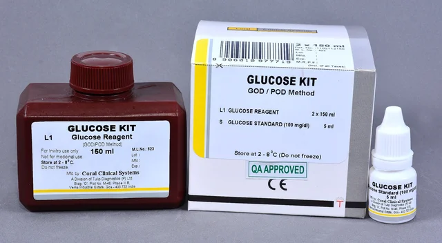 Coral Glucose Biochemistry Reagent - 3Ã150ml, GOD / POD Method