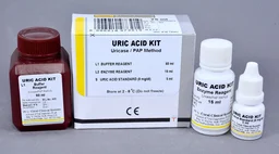Coral Uric Acid Biochemistry Reagents - 2*150 ml, Uricase / PAP Method