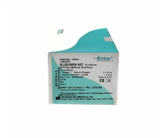 ERBA ALBUMIN Biochemistry Reagent - 5Ã50ml
