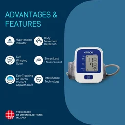 Omron HEM 8712 with Body Movement Indicator & Cuff wrapping