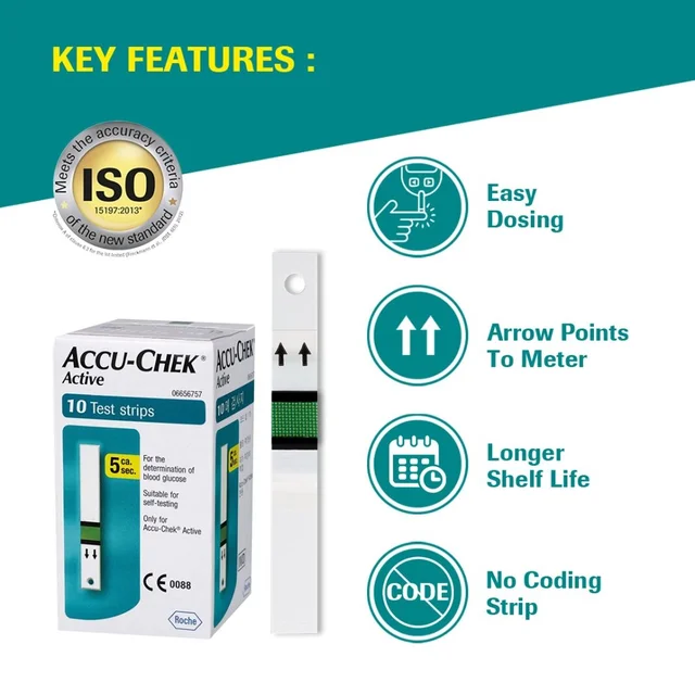 Accu-Chek® Active Test Strips – Pack of 50 - 50 Strip