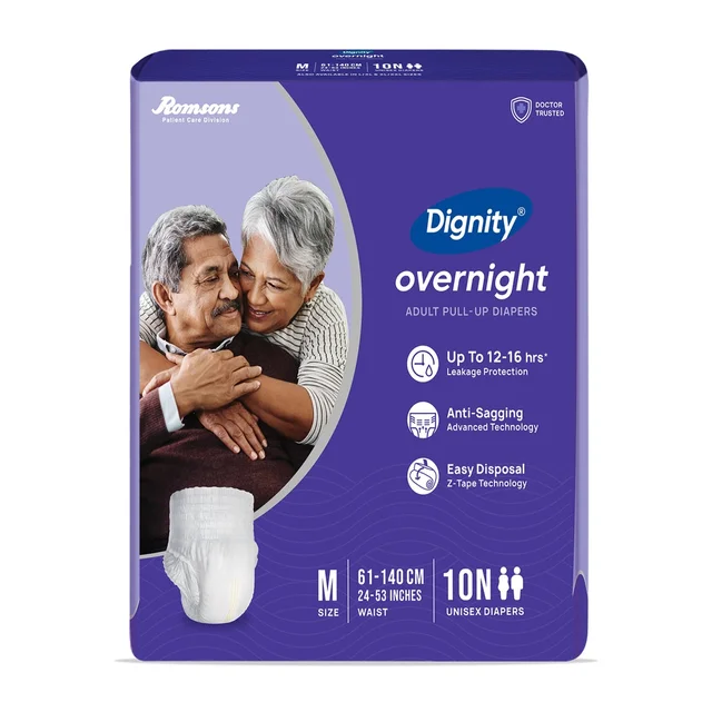 Romsons Dignity Overnight Pull Up Adult Diapers10 Pcs/Pack - Large
