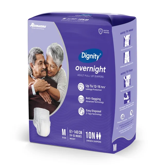 Romsons Dignity Overnight Pull Up Adult Diapers10 Pcs/Pack - Large