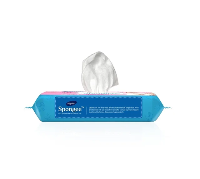 Romson Dignity Spongee Baby Wet Wipes72 Wipes/Pack - 75 Pcs