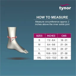 TYNOR ANKLET COMFEEL (PAIR), GREY, 1 UNIT - L
