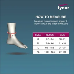 TYNOR ANKLETS, BEIGE, 1 PAIR - XL
