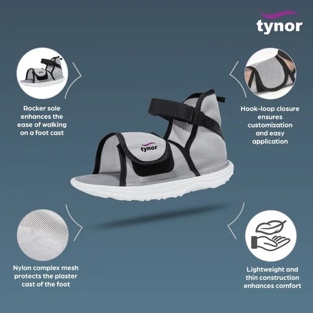 TYNOR CAST SHOE ROCKER SOLE, GREY, 1 UNIT - M