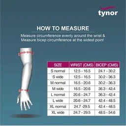 TYNOR COMPRESSION GARMENT ARM SLEEVE MITTEN WITH THUMB, BEIGE, 1 UNIT - XL