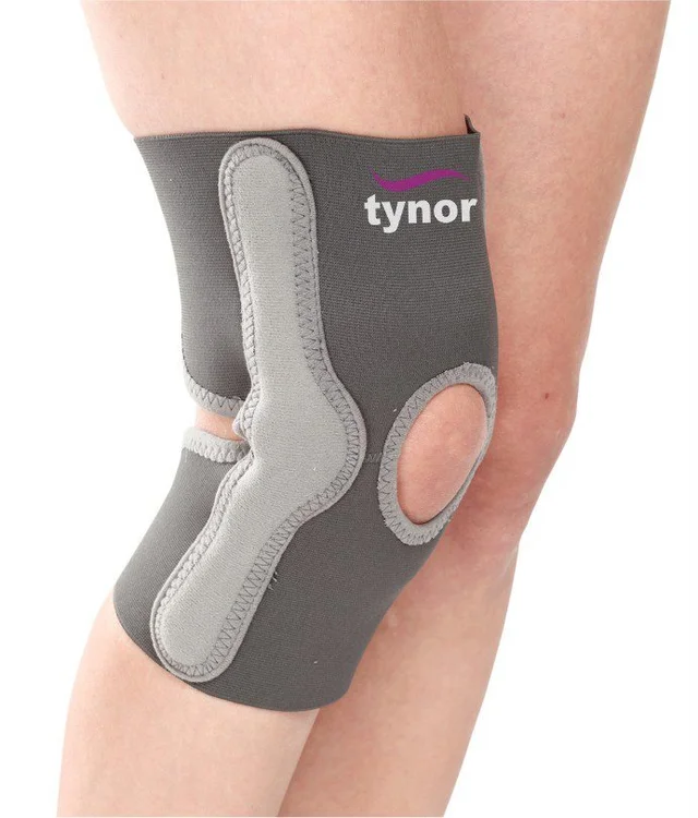 TYNOR ELASTIC KNEE SUPPORT, GREY, 1 UNIT - L
