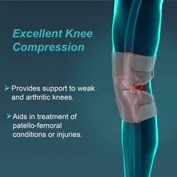 TYNOR ELASTIC KNEE SUPPORT, GREY, 1 UNIT - L