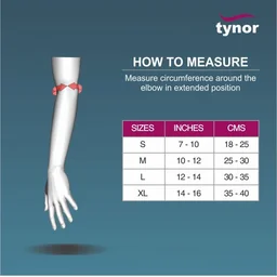 TYNOR ELBOW SUPPORT, GREY, 1 UNIT - L