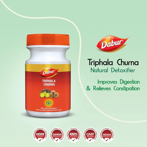 Dabur Triphala Churna | Eases Constipation, Acidity & Gas - 500 gm