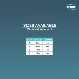 Tynor Tynocrepe cotton bandage, for Sports Injuries and First Aid | Versatile, Soft, and Stretchable | - 6cm x 4m