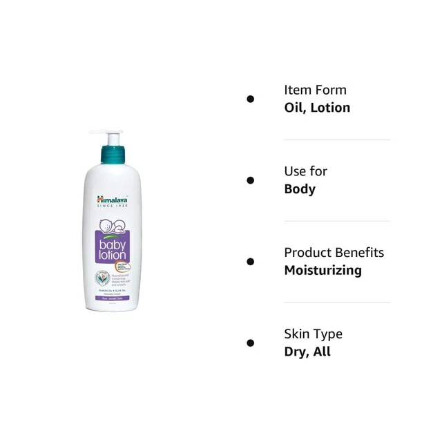 Himalaya Baby Body Lotion, For All Skin Types - 100 ml