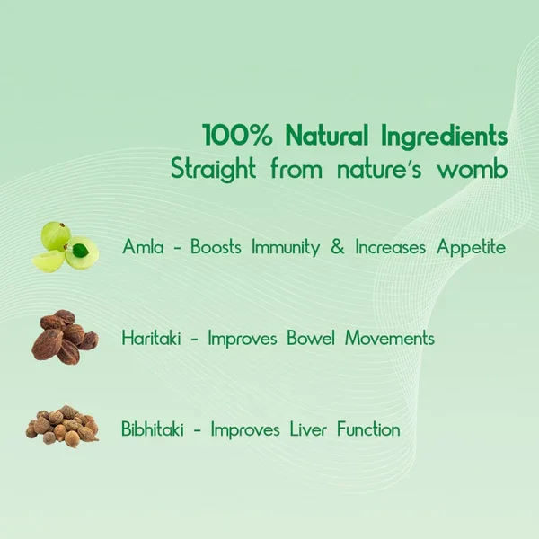 Dabur Triphala Churna | Eases Constipation, Acidity & Gas - 500 gm