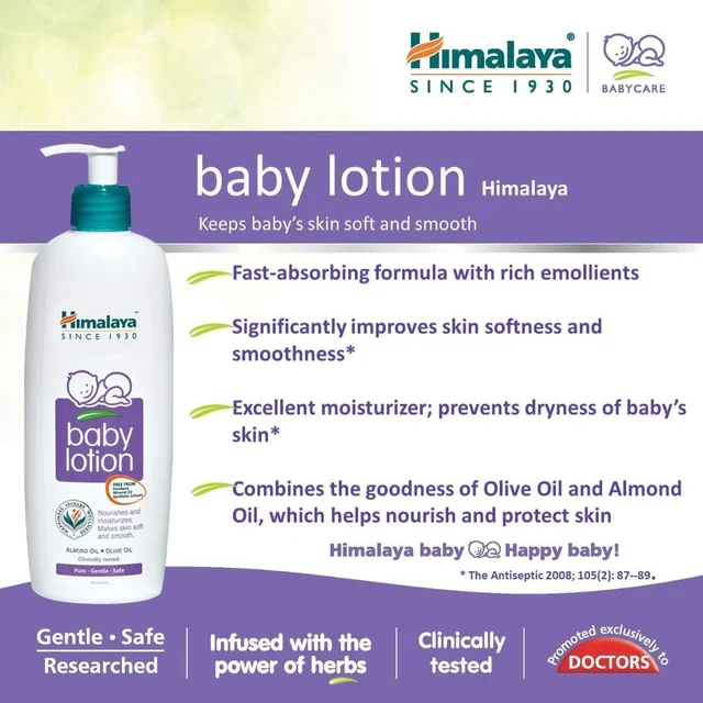 Himalaya Baby Body Lotion, For All Skin Types - 100 ml