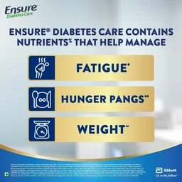 Ensure Diabetes Care Vanilla Powder with High Fiber, Protein & 36 Nutrients | Helps Manage Blood Sugar Levels in 4 weeks - 2 Kg