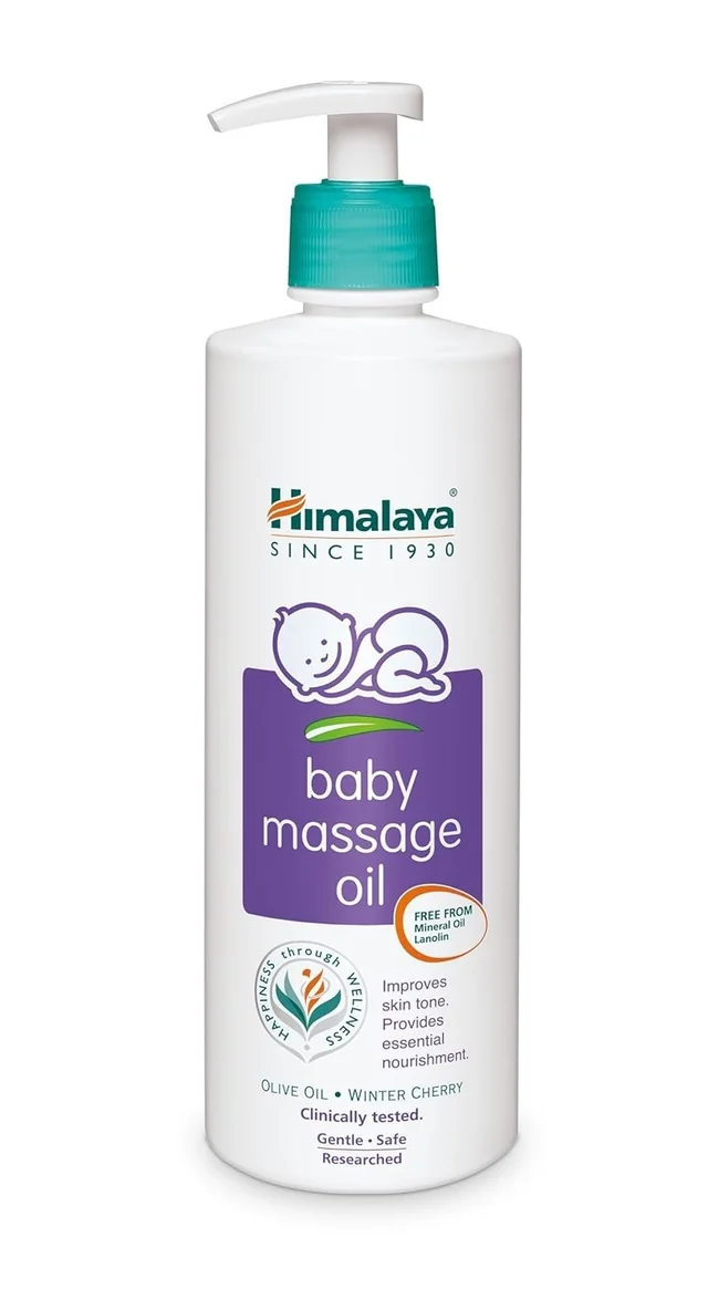 Himalaya Baby Massage Oil  for strong bones & muscles | with Vitamin E | No. 1 Doctor Prescribed
