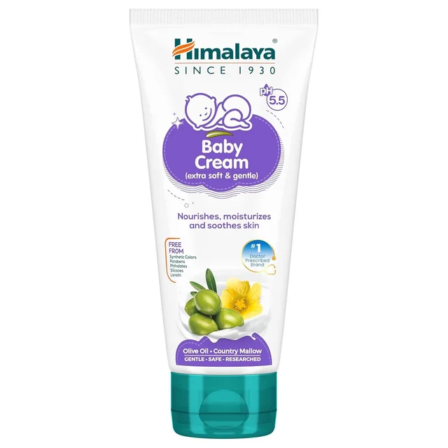 Himalaya Baby Cream, Face Moisturizer & Day Cream, For Dry Skin