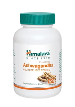Himalaya Ashwagandha - 120 Tablets | Stress Relief | Rejuvenates Mind & Body | Improves Strength & Energy | General Wellness - 120 Tablets