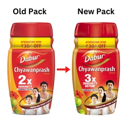 Dabur Chyawanprash | 3X Immunity Action | Builds Strength, Stamina & Overall Health - 500 gm