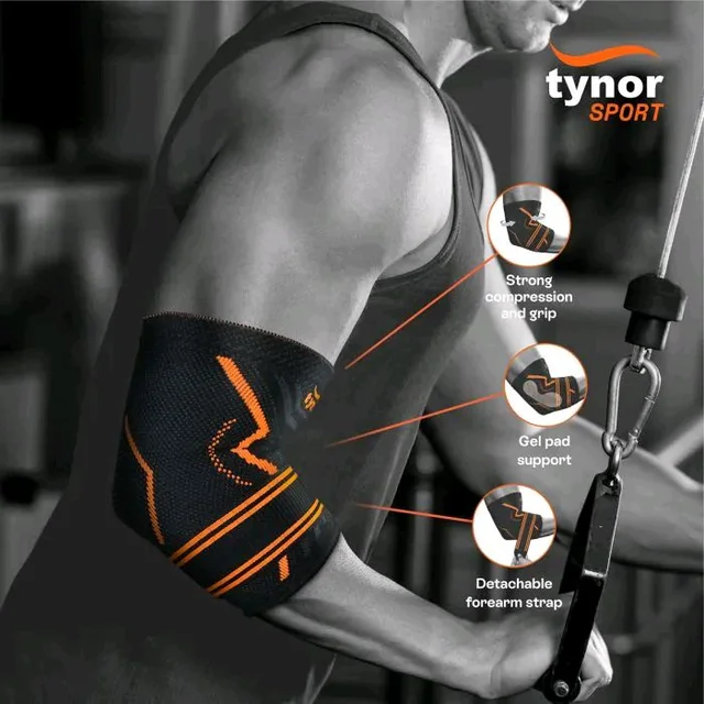 Tynor Elbow Support Air Pro - Web Orange, Small