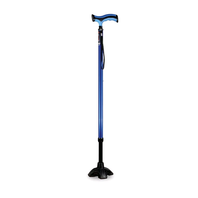Avanti Plus - T Shape Aluminum Stick | Lightweight Walking Stick | Adjustable Height |Wide Base for Balance