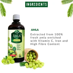 Dabur Amla Juice with VItamin C | For Immunity - 1Ltr.