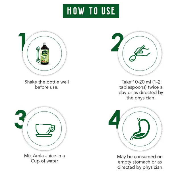Dabur Amla Juice with VItamin C | For Immunity - 1Ltr.