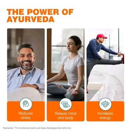 Himalaya Wellness Ashvagandha Tablet | Stress Relief Supplement | Rejuvenates Mind & Body - 60 Tablets