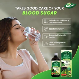 Dabur Jamun Neem Karela Juice| Control Blood Sugar & Bad Cholesterol | Diabetic Care - 1 Ltr