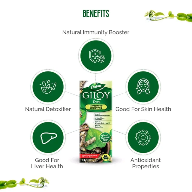 Dabur Giloy Juice - Ayurvedic Immunity Booster - 1L - 1Ltr.